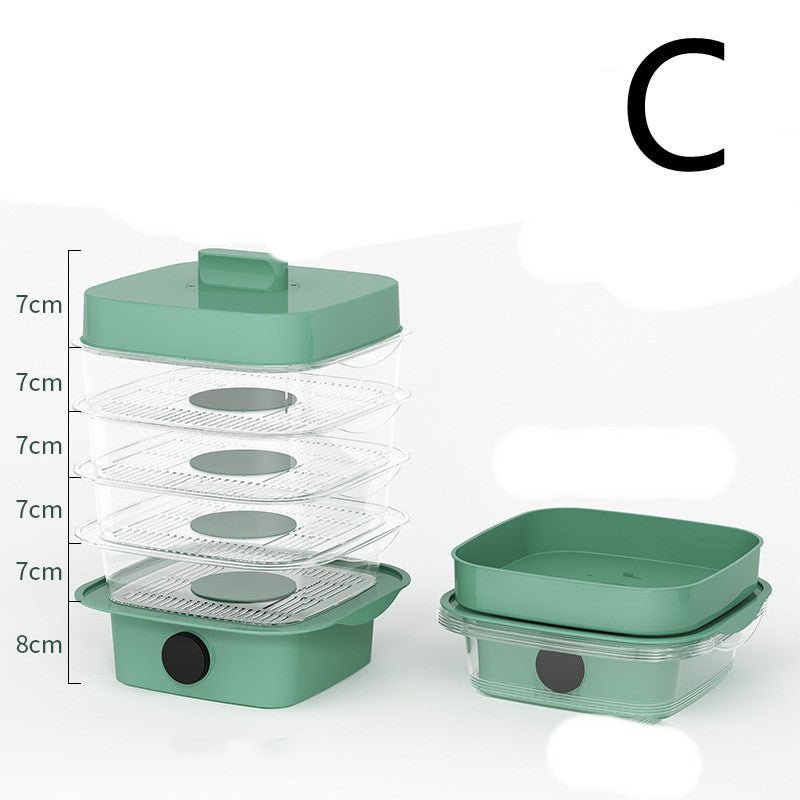 Multi-Layer Dish Cover Heat Preservation Kitchen Cover Dining Table Leftover Storage Box Transparent Stack of Food (Color : A, Size : One Size)
