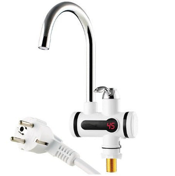 110V Hot Water Heater Faucet Instant Tankless Water Heater Electric Kitchen Bathroom Fast Heating Tap Water Faucet with LED Digital Display