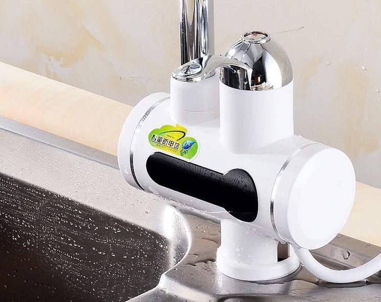 110V Hot Water Heater Faucet Instant Tankless Water Heater Electric Kitchen Bathroom Fast Heating Tap Water Faucet with LED Digital Display