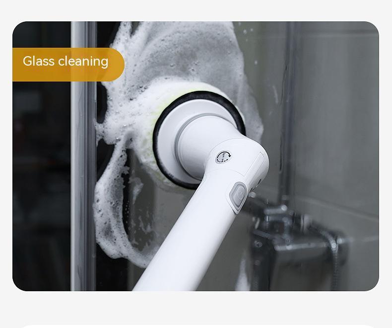 Electric Spin Scrubber,360 Power Scrubber with Long Handle and Cordless,Shower Scrubber for Cleaning,Tub and Tile Kitchen Scrubber Equipped with 3 Multi-Purpose Cleaning Brush Heads