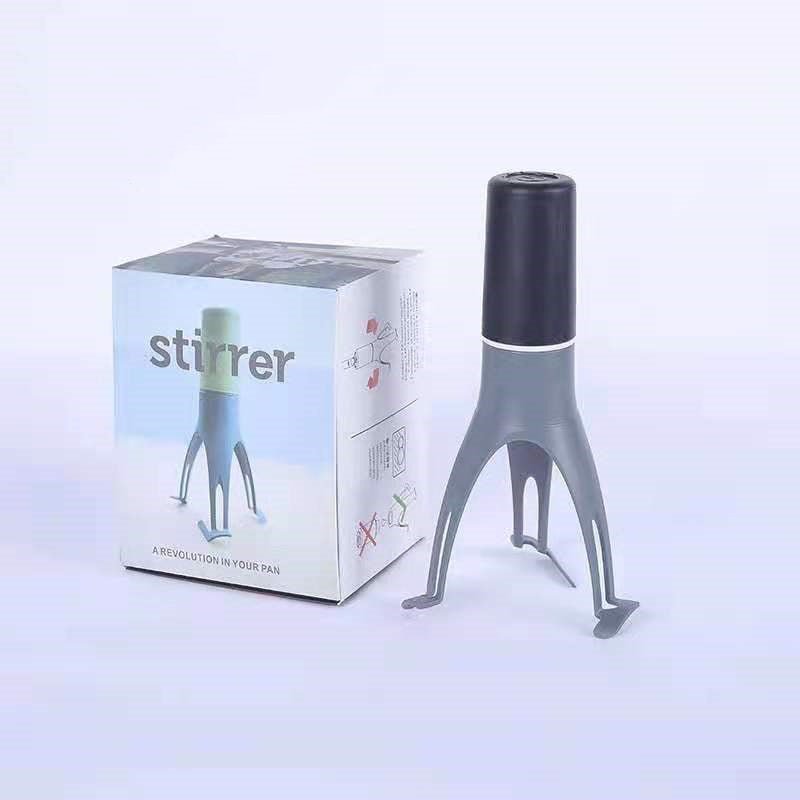 Automatic Triangle Stirrer, Adjustable Electric Hand Whisk Blender 3 Speeds Automatic Mixer Portable Kitchen Gadgets Stir Mixing Egg Beater for Frappe, Matcha, Hot Chocolate (Black)