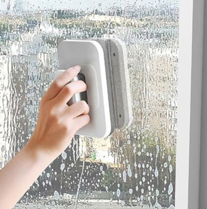 Double Side Magnetic Window Cleaner,Adjustable Magnetic Double Window Glass Wiper Glider Washing Brush Equipment Cleaning Brush Wiper Tools for High-Rise and Car Glazed Windows Thickness 4-30mm