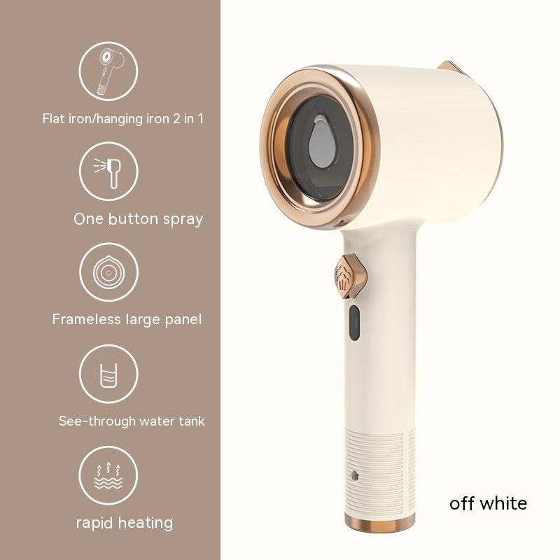 lothes Travel Home Appliances Vertical US Plug Ironing Machine, Mini Portable Handheld Garment Steamer Fabric Steam Iron For Clothes Travel, Color Beige, 243*87*10(1mm), LLCJ0285