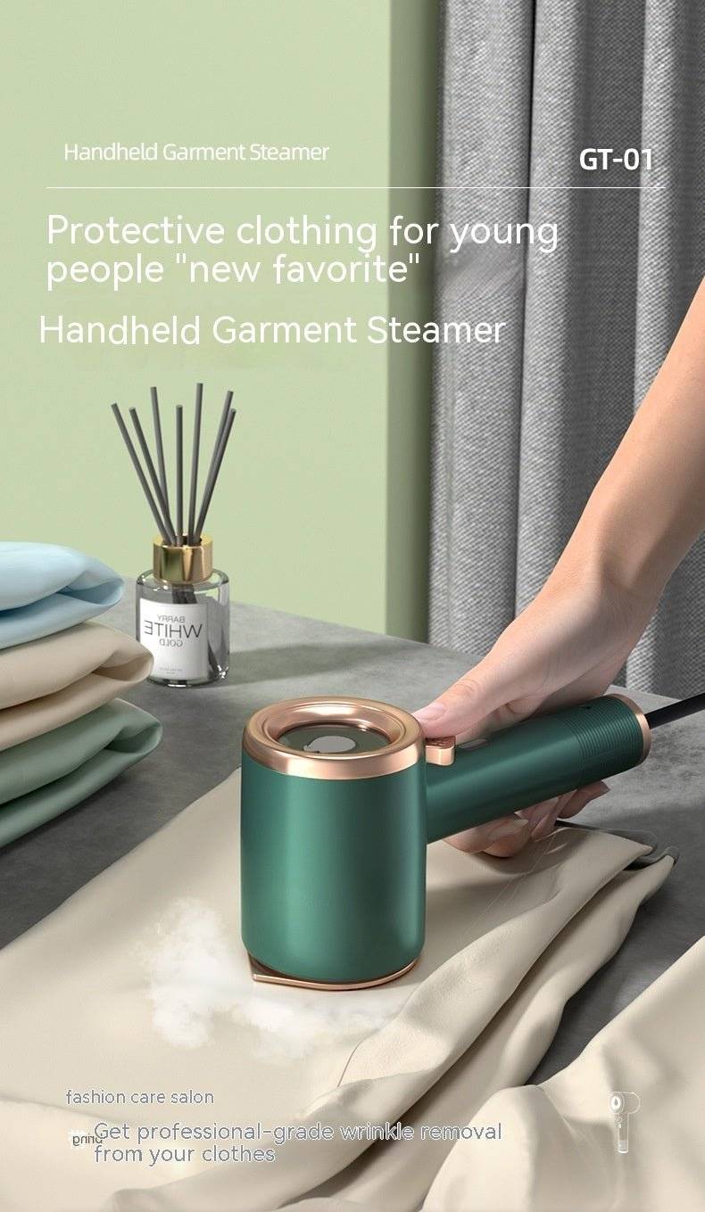 lothes Travel Home Appliances Vertical US Plug Ironing Machine, Mini Portable Handheld Garment Steamer Fabric Steam Iron For Clothes Travel, Color Beige, 243*87*10(1mm), LLCJ0285