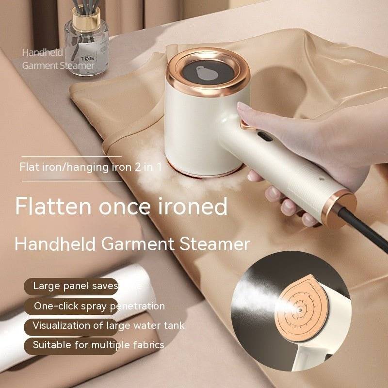 lothes Travel Home Appliances Vertical US Plug Ironing Machine, Mini Portable Handheld Garment Steamer Fabric Steam Iron For Clothes Travel, Color Beige, 243*87*10(1mm), LLCJ0285