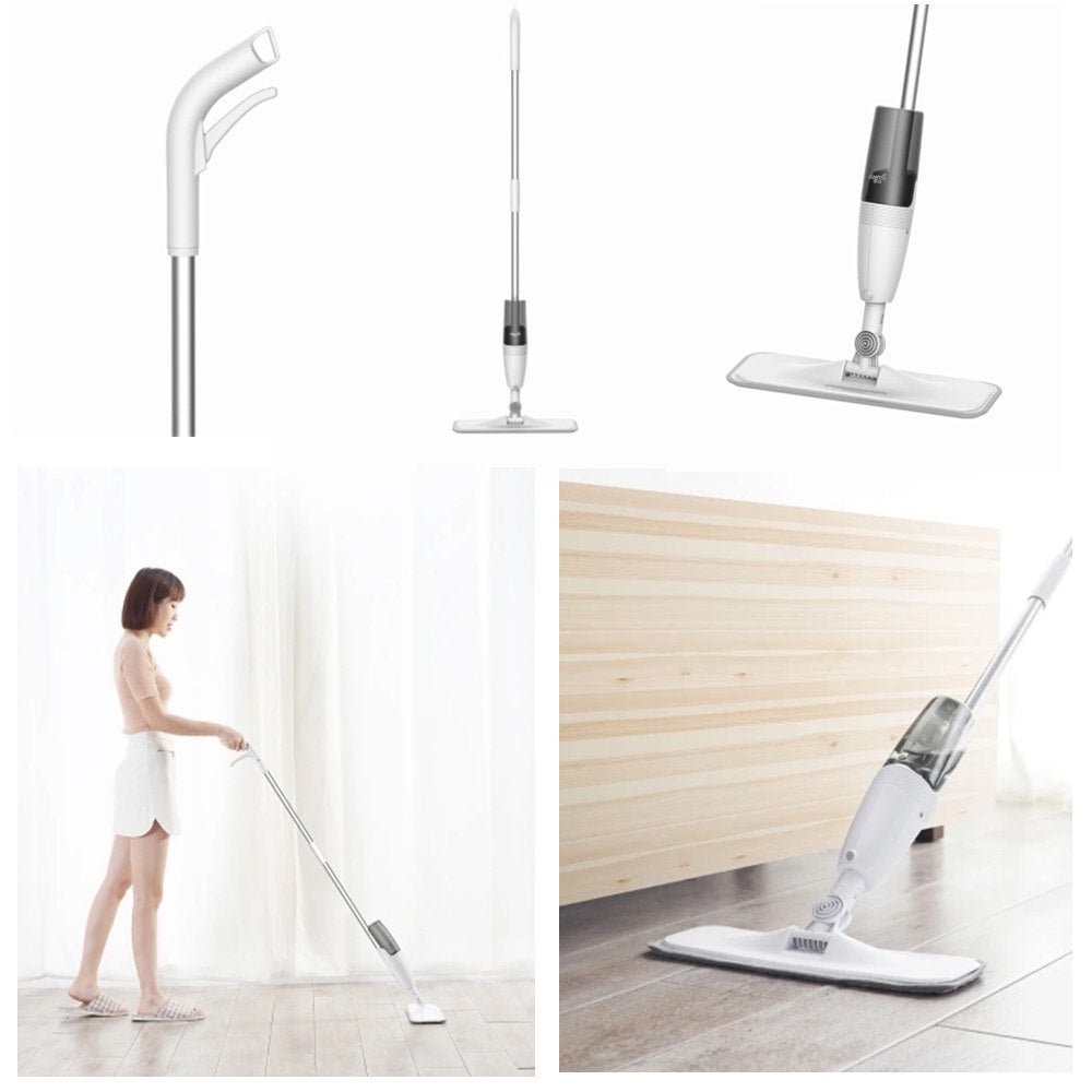 Origine Xiaomi Deerma Pulvererisation D’eau Balayeuse Mijia Nettoyant Pour Plancher En Fiber De Carbone Vadrouilles 360 Rotation Tige 350 Ml R Servoir Pilation Vadrouille